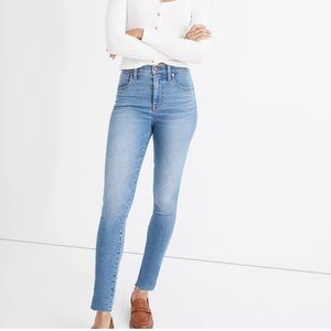 Madewell 10” high rise skinny jeans